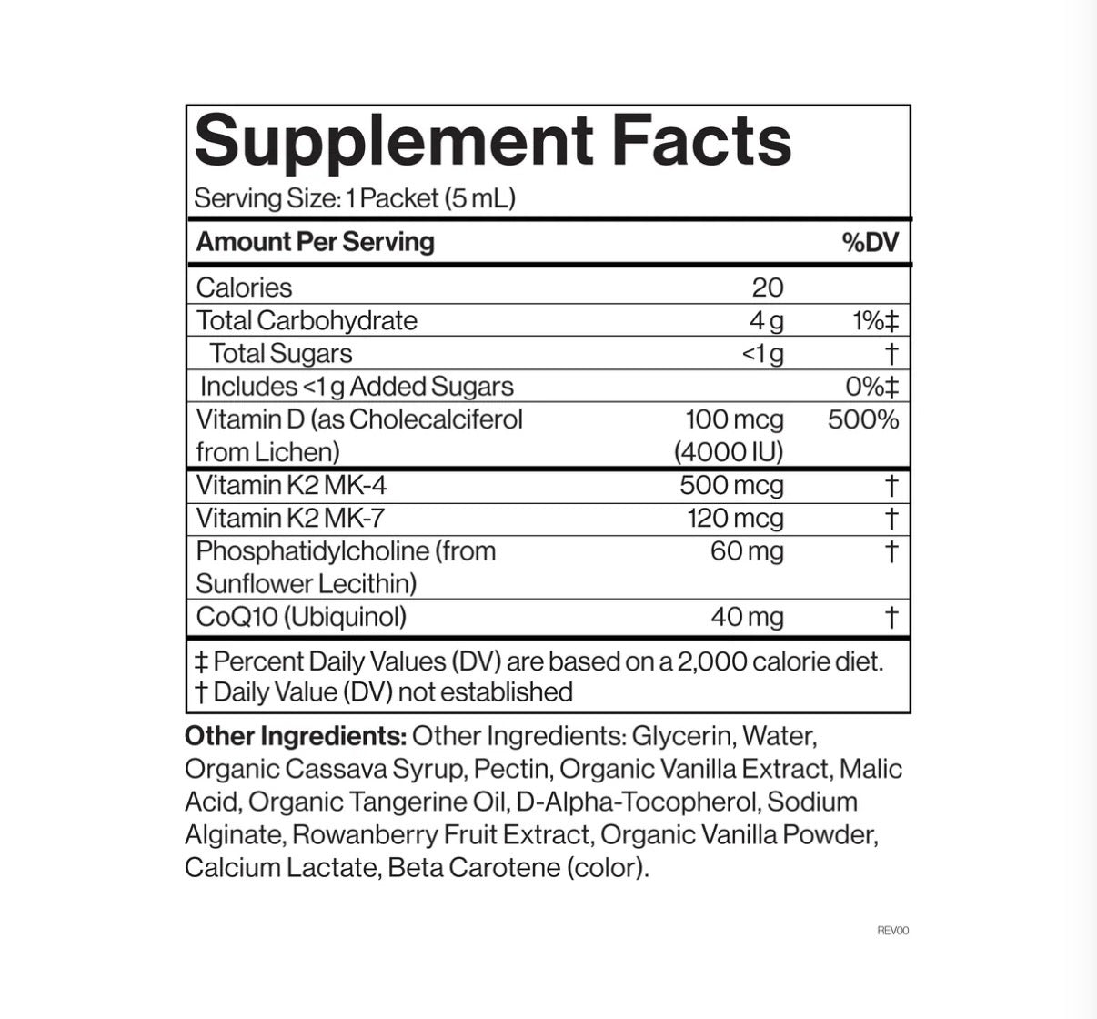 Vitamin D3 + K2 + CoQ10