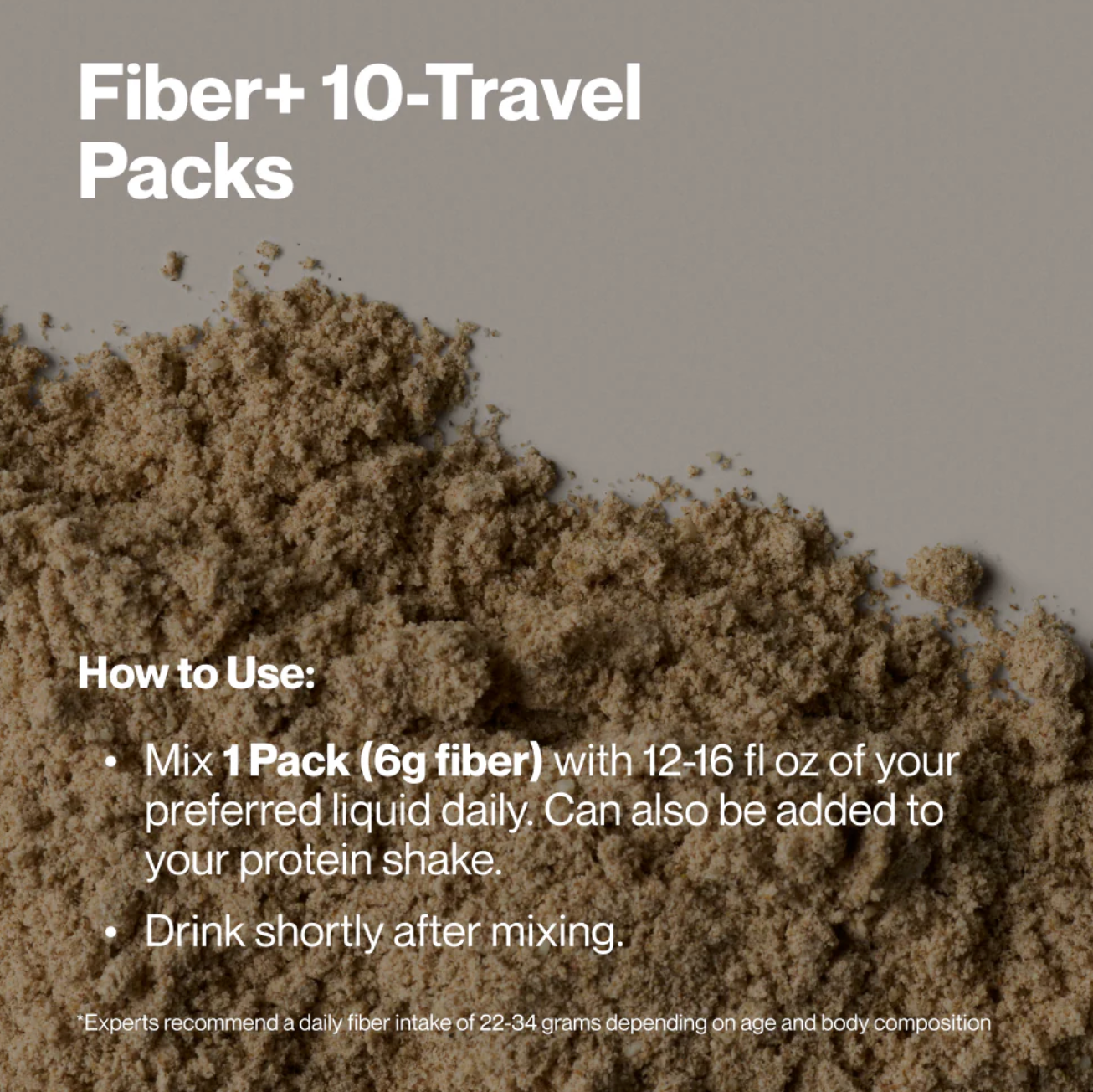 Fiber+ 10 Travel Packs