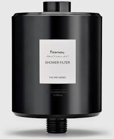 Filterbaby Pro X Dr.Dorfman Aluminum Titanium Shower Filter - Black